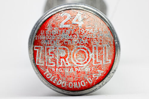 Patent marking on an antique Zeroll brand ice cream scoop.