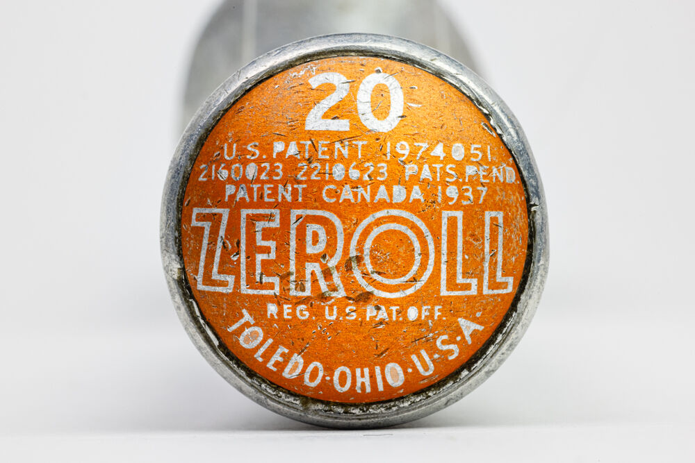 Patent marking on an antique Zeroll brand ice cream scoop.